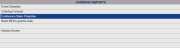 Catering Reports section of the Sales and Catering Menu with Conference Sales Projection Report command selected